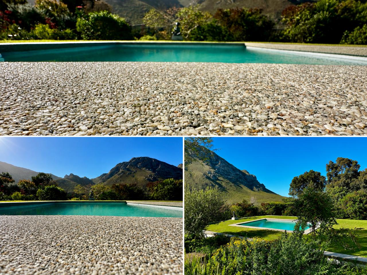 Detailed seamless finish around a swimming pool